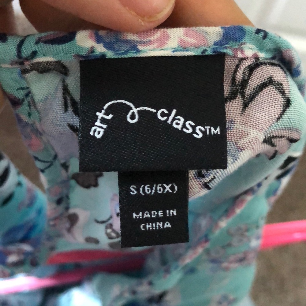 Girls floral shorts Jumpsuit - Picture 3 of 4